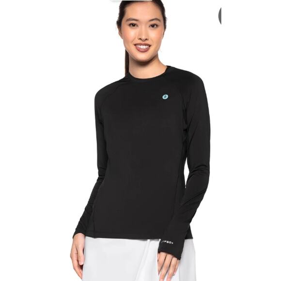 COOLIBAR Women's Devi Long Sleeve UV Potection Size Small Black casual summer - Picture 1 of 6